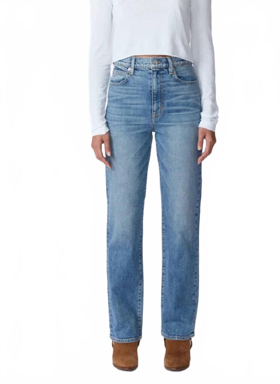 NEW SLVRLAKE women's london straight leg jeans in wandering spirit
